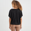 T-shirt col en V bijou Mosquitos noir femme