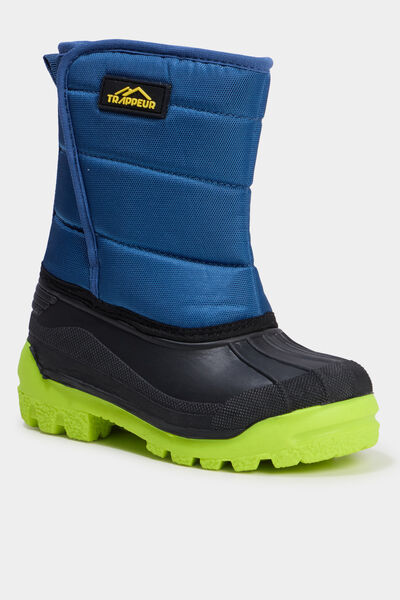 Bottes de neige fourr&eacute;es bleu marine gar&ccedil;on