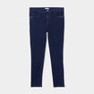 Jeans skinny 7/8ème à strass denim brut femme grande taille