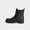 Boots crant&eacute;es noir fille