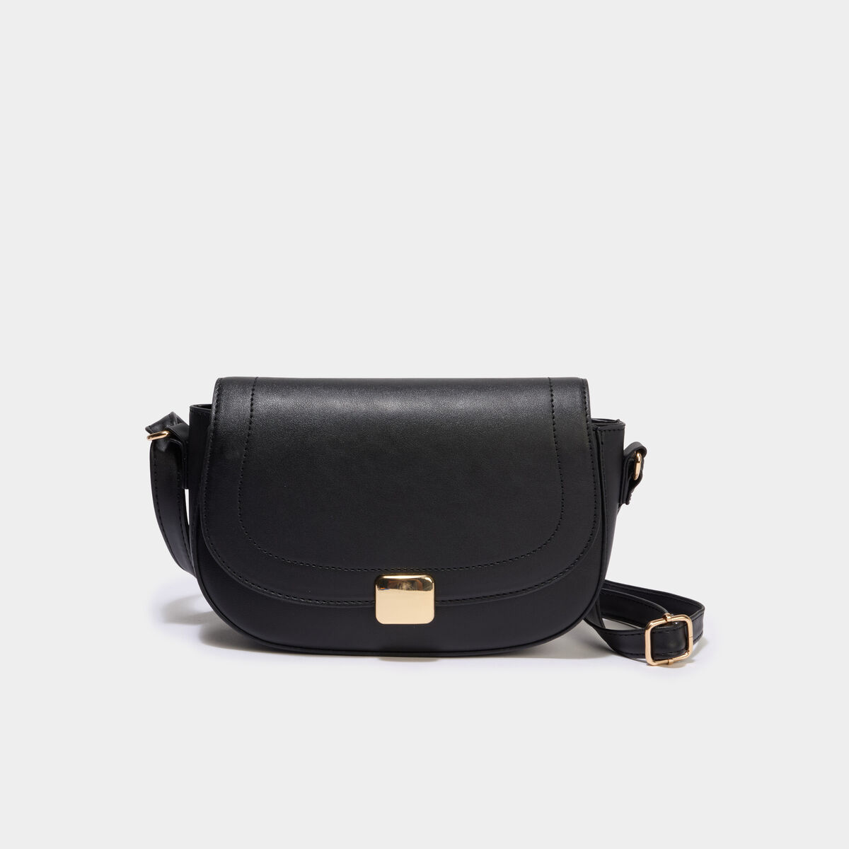 Sac besace en bandouli&egrave;re noir femme