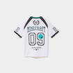 T-shirt col en V Minecraft blanc gar&ccedil;on