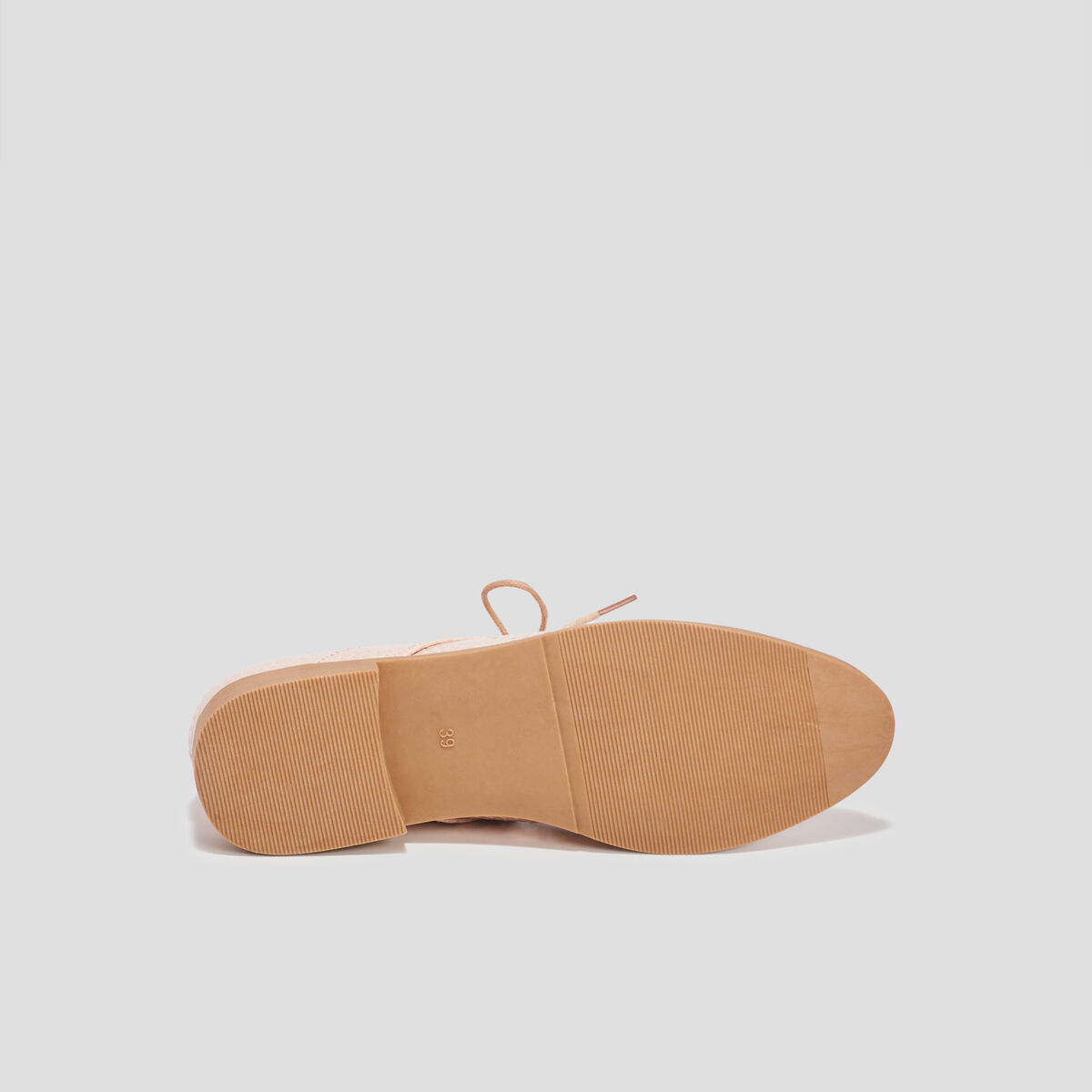 Derbies à lacets avec perforations rose femme