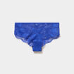 Shorty en dentelle bleu electrique femme