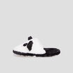 Chaussons mules fantaisie noir femme