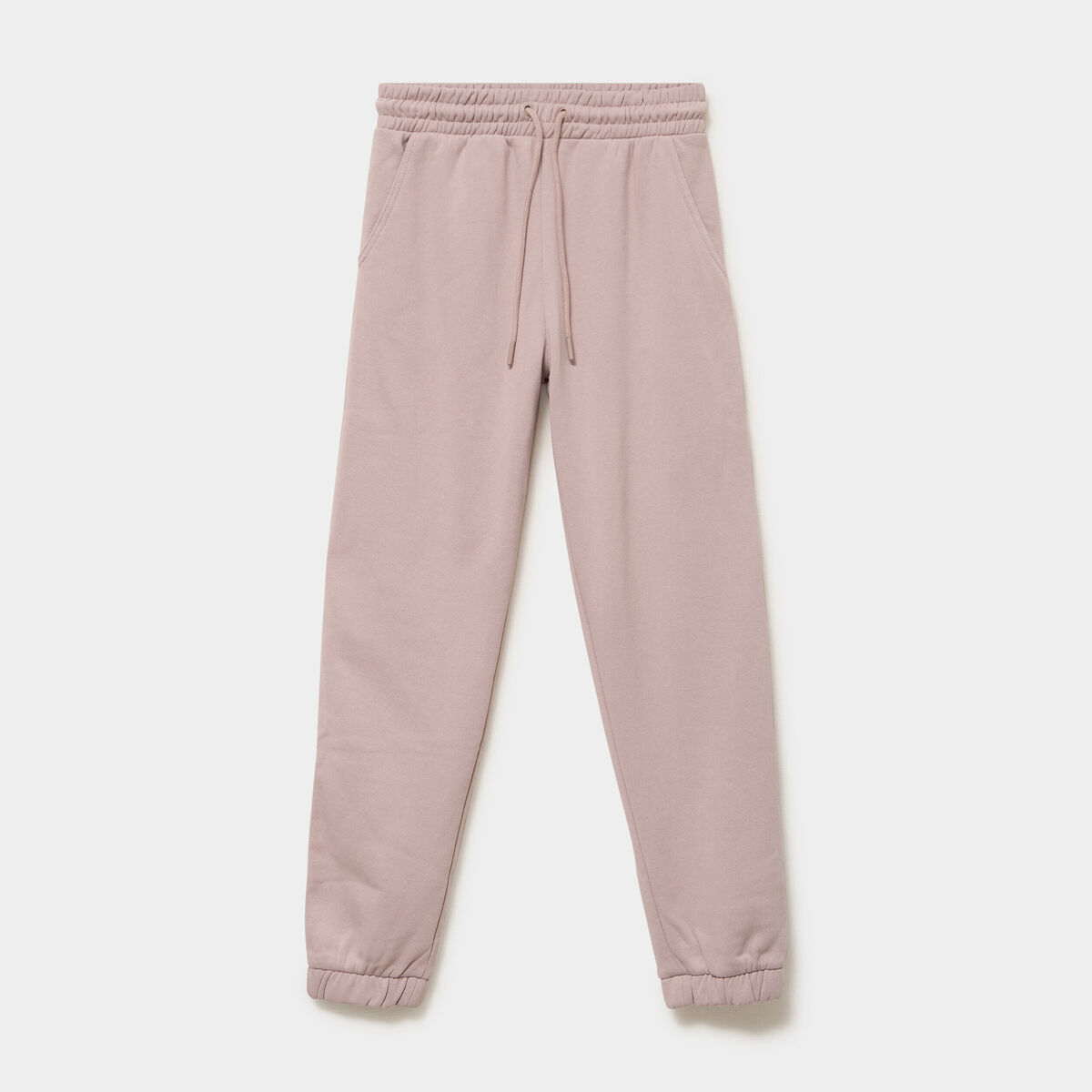 Pantalon de jogging molletonn&eacute; marron clair femme