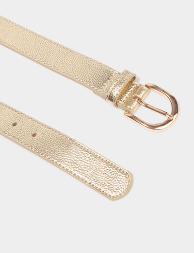 Ceinture couleur or femme
