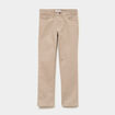Pantalon slim coton majoritaire taupe gar&ccedil;on