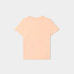 T-shirt col rond manches courtes orange fluo bébé garçon