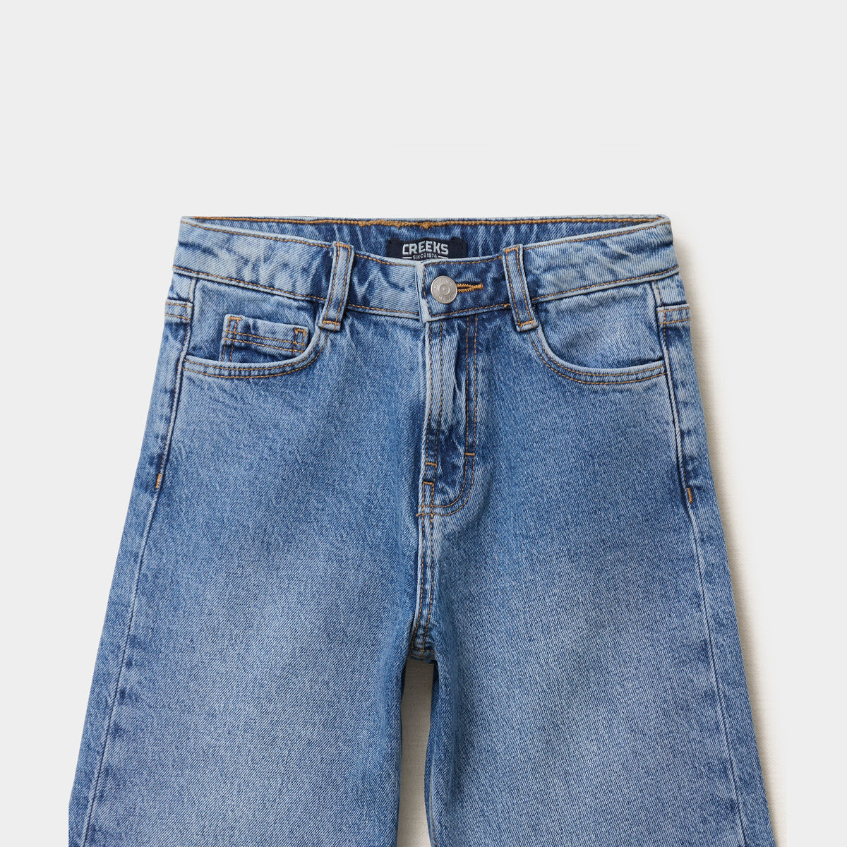 Bermuda short en jean taille ajustable denim double stone fille