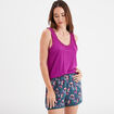 Ensemble pyjama 2 pièces bleu canard femme