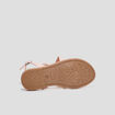 Sandales avec détails tressés rose fille