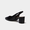 Escarpins slingback &agrave; talons noir femme
