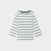 T-shirt col rond manches longues coton vert kaki bébé garçon