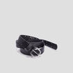 Ceinture perforée noir femme