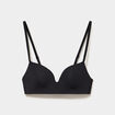 Soutien-gorge push-up triangle noir femme