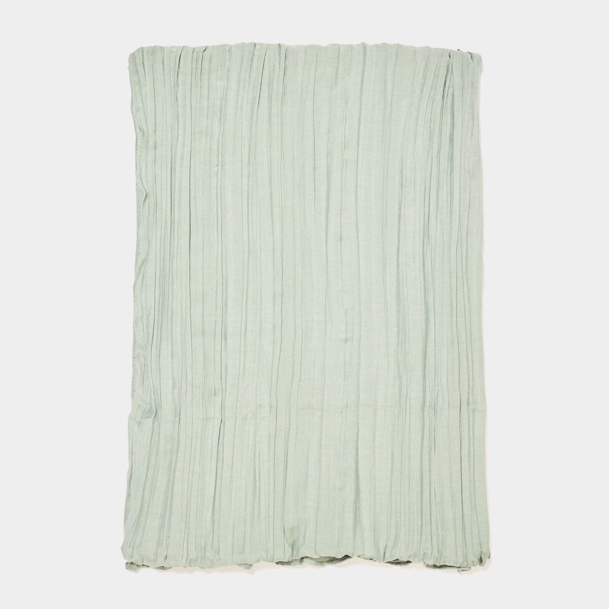Foulard aspect froissé vert femme