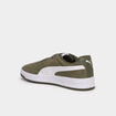 Baskets &agrave; lacets en cuir Puma Clean SD vert kaki homme