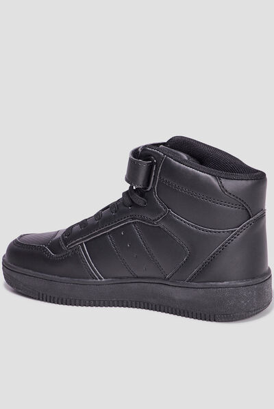 Baskets montantes Creeks Ktempete noir garçon