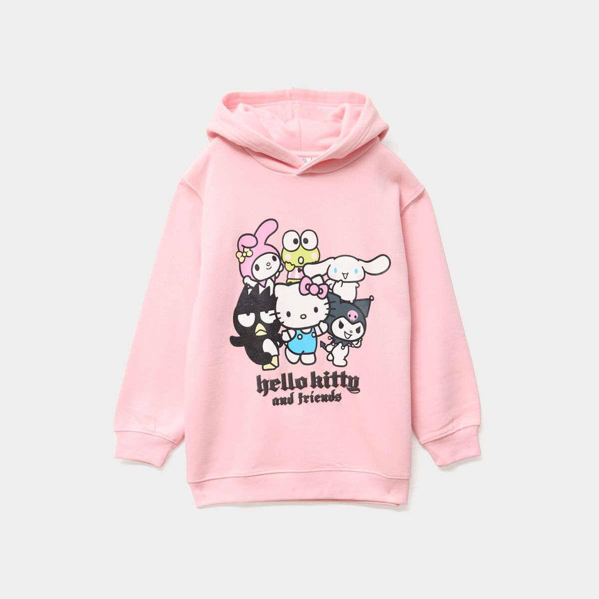 Sweat hoodie à capuche Hello Kitty rose fille