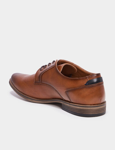 Derbies à lacets marron homme