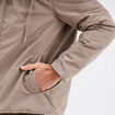 Blouson &agrave; capuche d&eacute;perlant taupe homme