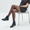 Bottines plates noir femme