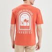 T-shirt oversize manches courtes Creeks orange foncé homme