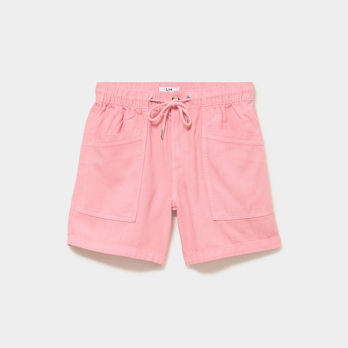 Short mom taille &eacute;lastiqu&eacute;e rose femme
