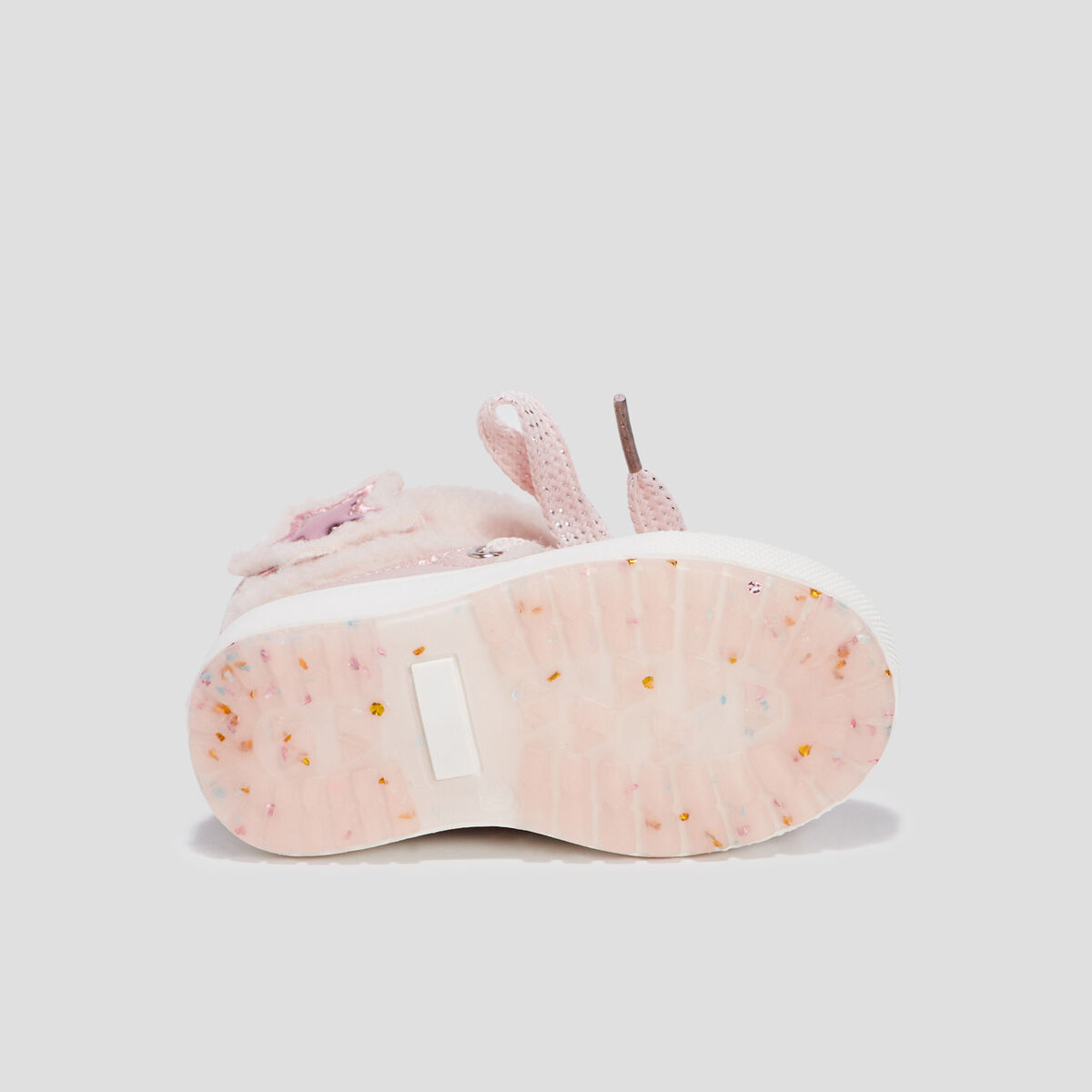 Bottes fourrées bout rond rose bébé fille