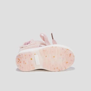 bottes fourrees bout rond rose bebef Bottes fourrées bout rond rose bébé fille