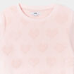 Sweat doux manches longues rose clair fille