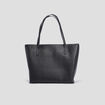 Sac cabas trapèze noir femme