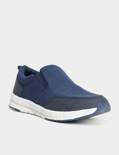 Loafer effet similicuir bleu marine homme