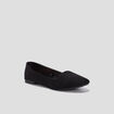 Ballerines esprit mocassins plates noir femme