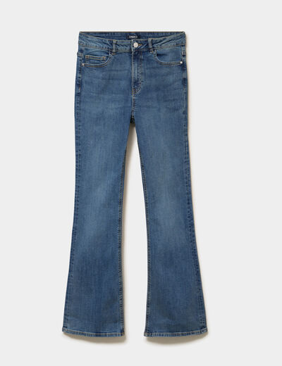 Jeans flare 5 poches denim dirty femme