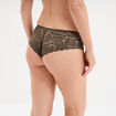 Shorty en dentelle vert kaki femme