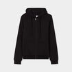 Sweat zipp&eacute; doublure effet sherpa noir homme