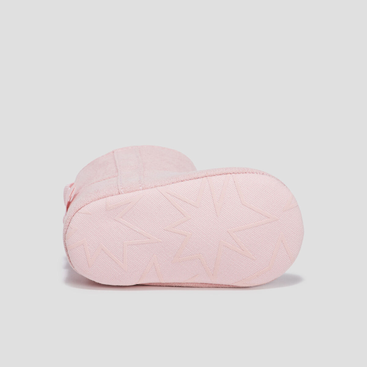 Bottines avec noeuds rose bébé fille