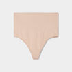 String gainant taille haute beige femme