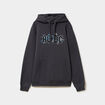 Sweat hoodie 1 poche AC/DC gris foncé homme