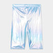 Legging cycliste irridescent bleu clair fille