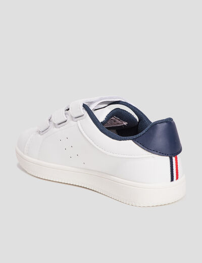 Tennis Creeks &agrave; scratchs blanc gar&ccedil;on