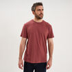 T-shirt droit en coton manches courtes vieux rose homme