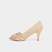 Escarpins bout ouvert Mosquitos sable femme