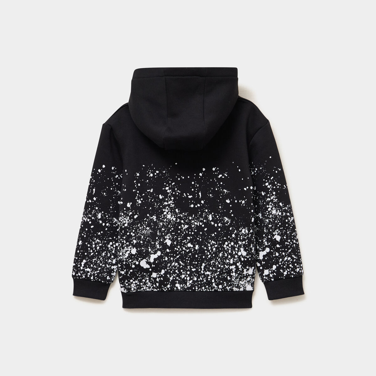 Sweat molleton &agrave; capuche hoodie noir gar&ccedil;on
