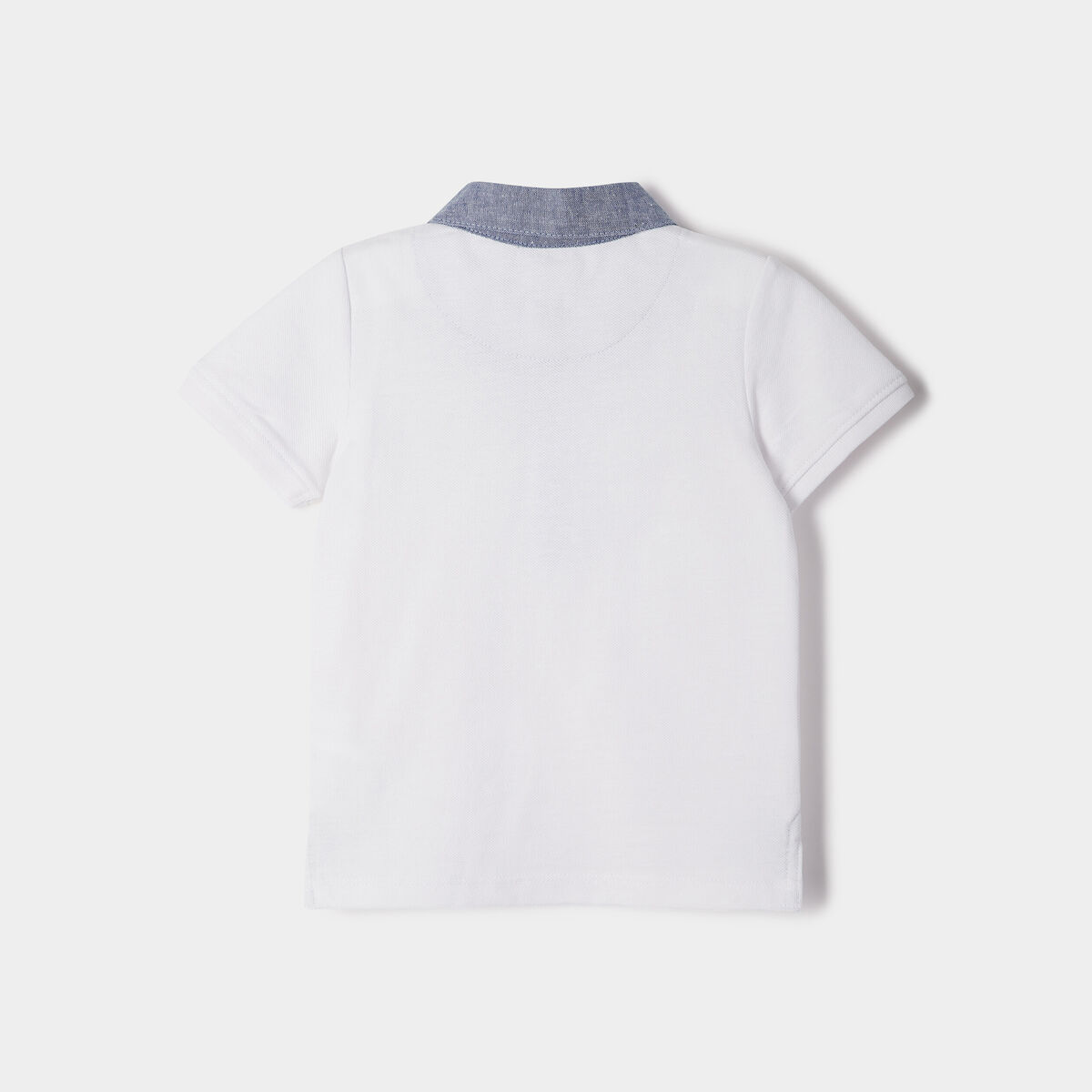 Polo manches courtes coton blanc bébé garçon