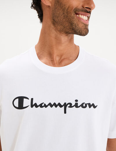 T-shirt manches courtes coton Champion blanc homme