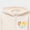 Sweat zipp&eacute; &agrave; capuche Pok&eacute;mon ivoire fille