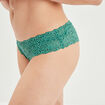 Shorty en dentelle vert menthe femme